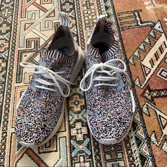 Adidas NMD R1 PK Primeknit Color Static Sneakers BW1126 - Picture 6 of 13